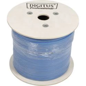 Ethernetový síťový kabel CAT 6A Digitus DK-1613-A-VH-5, U/UTP, 4 x 2 x 0.25 mm², zářivá modrá , 500 m