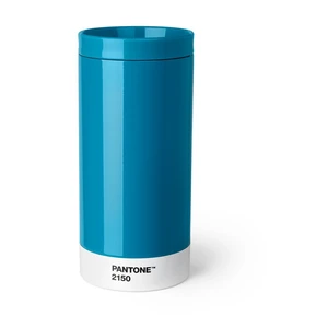 Modrý cestovný hrnček z antikoro ocele Pantone, 430 ml