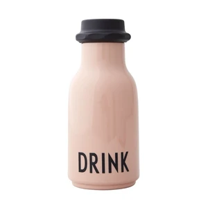 Ružová detská fľaša Design Letters Drink, 330 ml