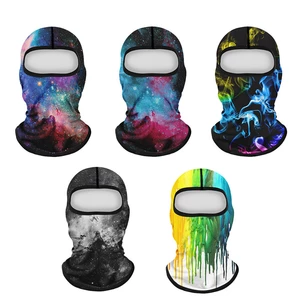 Unisex Multifunction Digital Printed Head Covers Wind-proof Anti-UV Dust-proof Neck Protector Face Mask Cycling