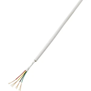 TRU COMPONENTS 1569082 alarmový kábel LiYY 10 x 0.22 mm² biela 50 m