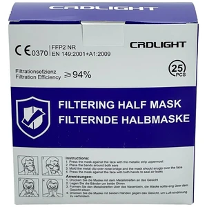 CRD Light  CRDFFP2 respirátor proti jemnému prachu FFP2 25 ks DIN EN 149:2001 + A1:2009