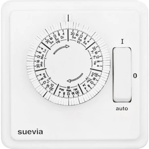 Suevia SU280440 časovač pod odmietku analógový   týždenný program  2200 W IP20 ZAP / AUTO / VYP program