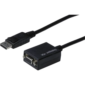 Digitus AK-340403-001-S DisplayPort / VGA adaptér [1x zástrčka DisplayPort - 1x VGA zásuvka] čierna  15.00 cm