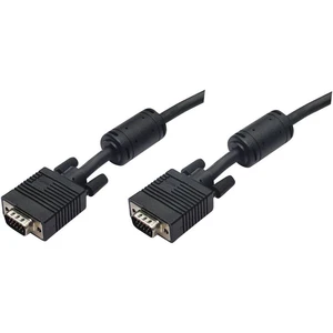 Manhattan VGA prepojovací kábel #####VGA 15pol. Stecker, #####VGA 15pol. Stecker 3.00 m čierna 317733 možno skrutkovať,