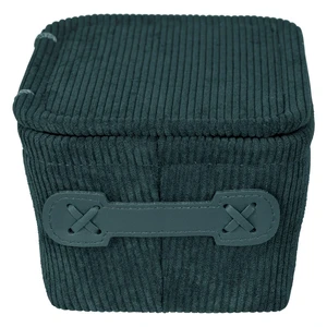 Tmavozelený úložný box Wenko Anela, 19 x 10 cm