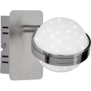 Nástěnný LED reflektor WOFI Monde 4241.01.54.6000, 6 W, N/A, niklová (matná), chrom