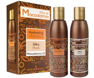 Hydratační sada pro suché a křehké vlasy Kléral Olio di Macadamia - šampon 150 ml + maska 150 ml (174) + dárek zdarma