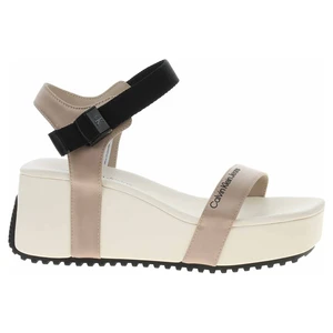 Dámske sandále Calvin Klein YW0YW00980 0K7 Creamy White-Merino 38