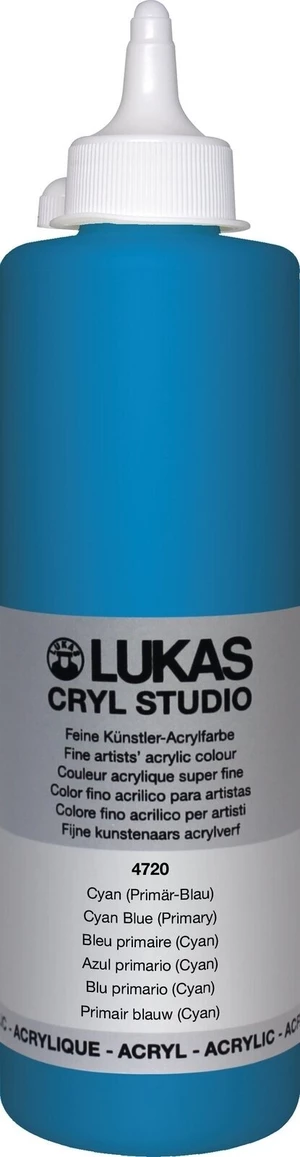 Lukas Cryl Studio Peinture acrylique 500 ml Cyan Blue (Primary)