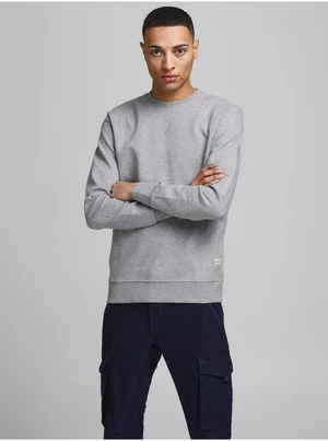 Svetlošedá basic mikina Jack & Jones