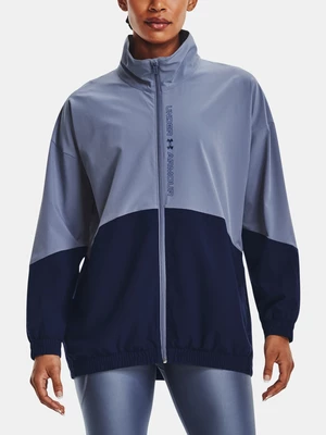 Purple Women's Under Armour Woven FZ Oversized Jacket