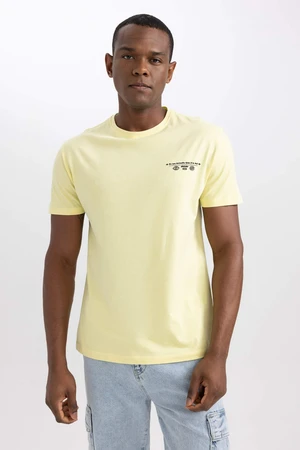 DEFACTO Regular Fit Crew Neck Printed T-Shirt