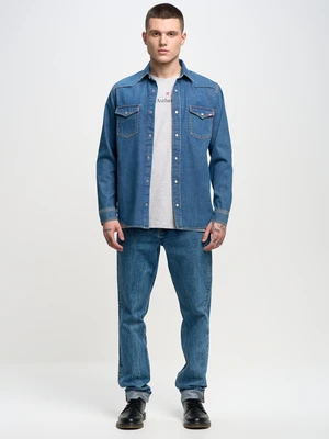 Big Star Man's Shirt 141932 Medium Denim-401