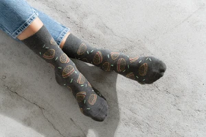 Hamburger socks 078-164 Melange Grey Melange Grey