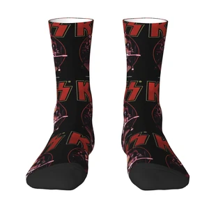 Kiss Band Sock Socks Men Women Polyester Stockings Customizable Funny