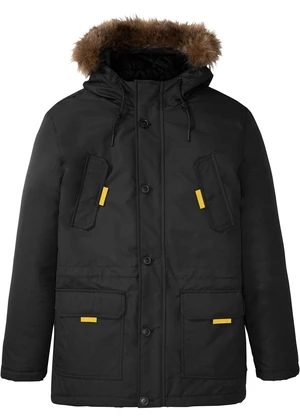 Parka bunda, vatovaná, umelá kožušinka