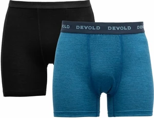 Devold Breeze Merino 150 Boxer Man 2 Pack Black/Blue L Thermischeunterwäsche