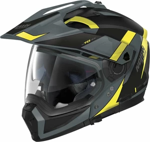 Nolan N70-2 X Skyfall N-Com Slate Grey Yellow/Black L Casco