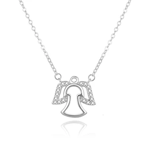 Beneto Stříbrný náhrdelník s andělíčkem AGS848/47