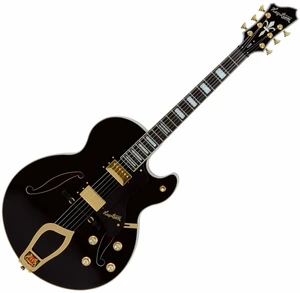 Hagstrom HJ500 Black Semiakustická gitara