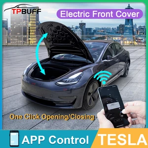 Electric Front Cover For Tesla Model 3 Y Trunk Smart Intelligent Opener Door System Free Liftgate Tailgate Auto Closing Sensor