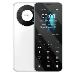 Super Mini Card Mobile Phone 1.8" 2G GSM Dual SIM MP3 NO Camera Bluetooth Dialer Blacklist Small Student Push Button CellPhones