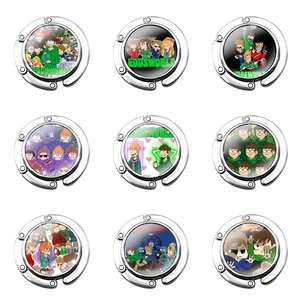 Eddsworld Foldable Purse Hook for Women's Table Handbag Storage Folding Decor Table Hook Fashion Design Creative Cartoon