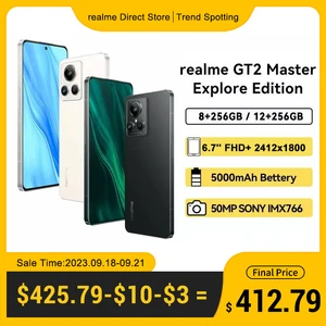 realme GT2 Master Explorer Edition 5G Cellphone Snapdragon 8 Gen 1 Plus 6.7'' Display 50MP Triple Cameras 5000mAh Android Phone
