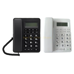D0UA Hands-free Speakerphone Corded Landline Phone with LCD Display for Home Hotel