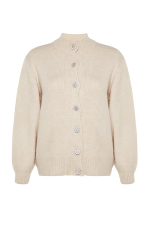 Trendyol Curve Stone Button Close Cardigan