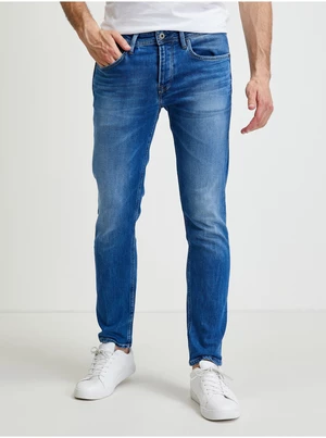 Tmavě modré pánské straight fit džíny Pepe Jeans - Pánské
