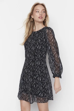 Trendyol Black Printed Woven Dress