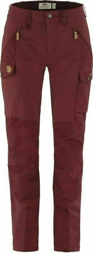 Fjällräven W Nikka Bordeaux Red 38 Pantaloni outdoor