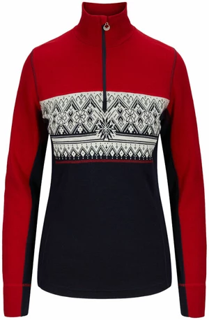 Dale of Norway Moritz Basic Womens Sweater Superfine Merino Raspberry/Navy/Off White L Svetr