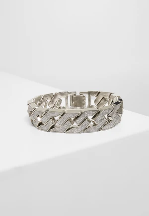 Silver glitter bracelet
