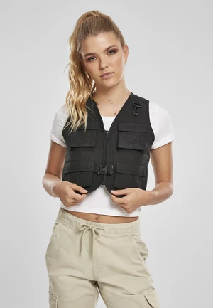 Women's Short Tactical Vest Black