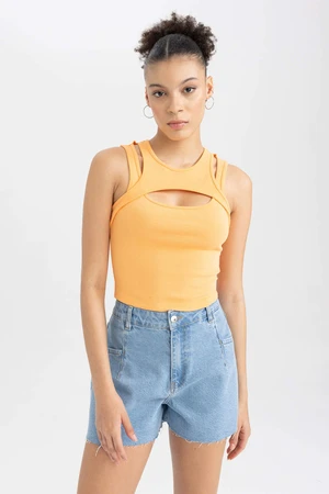 DEFACTO Coool Fitted Ribbed Camisole Singlet