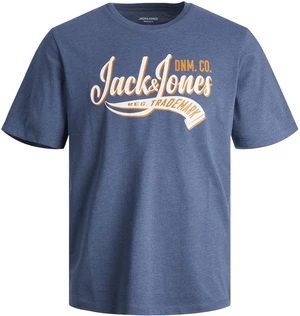 Jack&Jones Pánské triko JJELOGO Standard Fit 12246690 Ensign Blue M