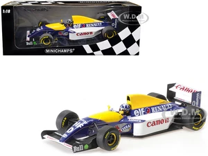 Williams Renault FW15C 0 Damon Hill "Canon" 3rd Place F1 Formula One World Championship (1993) with Driver Limited Edition to 300 pieces Worldwide 1/