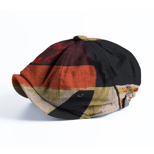 Banggood Design Men Patchwork Color Pattern Casual Short Brim Octagonal Cap Beret Hat