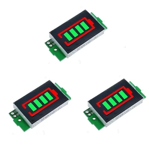 3Pcs 1S-8S Single 3.7V Lithium Battery Capacity Indicator Module 4.2V Green Display Electric Vehicle Battery Power Teste