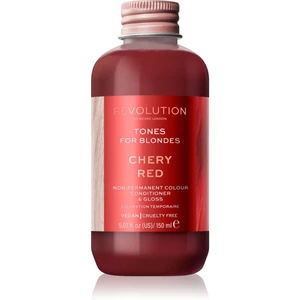 Revolution Haircare Tones For Blondes tónovací balzam pre blond vlasy odtieň Cherry Red 150 ml