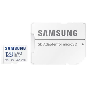 Samsung EVO Plus SDXC karta 128 GB Class 10, Class 10 UHS-I, UHS-I, v30 Video Speed Class výkonnostný štandard A2, vr. S