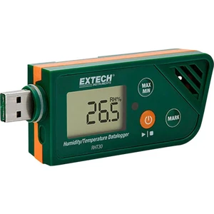 Extech RHT30 multifunkčný datalogger  Merné veličiny vlhkosť vzduchu, teplota -30 do +70 °C 0.1 do 99.9 % rF       funkc
