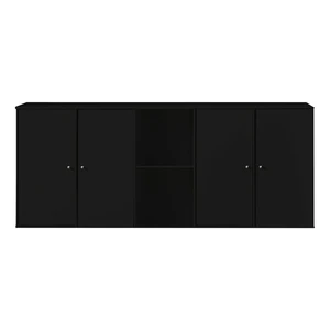 Čierna nástenná truhlica Hammel Mistral Kubus, 169 x 69 cm
