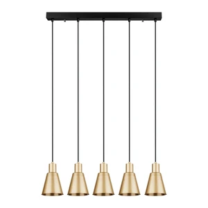 Závesné svietidlo v zlatej farbe Squid Lighting Icon, výška 117 cm