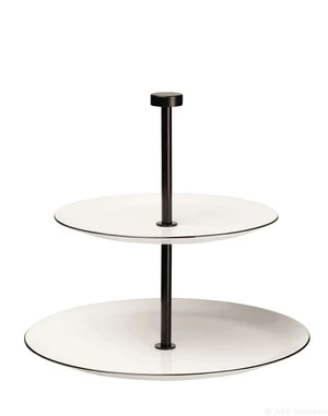 Dvoupatrový etažér 23,5 cm A TABLE LIGNE NOIR ASA Selection - slonová kost Dvoupatrový etažér 23,5 cm A TABLE LIGNE NOIR ASA Selection - slonová kost