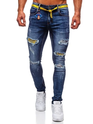 Tmavě modré pánské džíny slim fit Bolf 80030W0