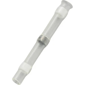 TRU COMPONENTS 736360 krimpovacie spojka so zmršťovacou bužírkou  0.08 mm² 0.202 mm² úplne izolované biela 1 ks